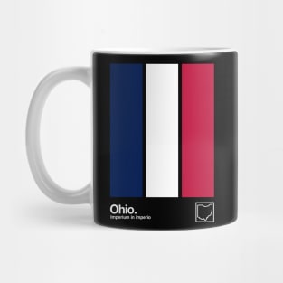 Ohio Flag #2 // Original Minimalist Artwork Poster Design Mug